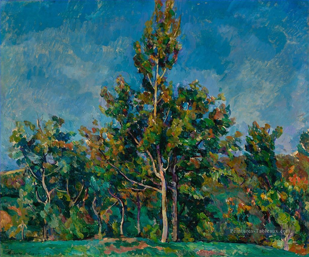 TREE AGAINST THE SKY Petr Petrovich Konchalovsky bois paysage d’arbres Peintures à l'huile